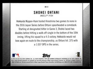 2018 Bowman Patinum Revelations Shohei Ohtani Rookie #9