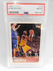 PSA 8 1996 Topps Kobe Bryant Rookie #138
