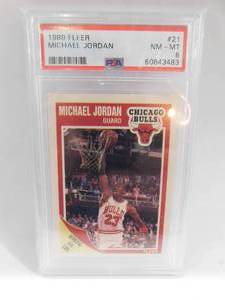 PSA 8 1989 Fleer Michael Jordan #21