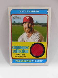 2023 Topps Heritage Clubhouse Collection Jersey Card Bryce Harper