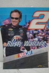 lot 52 image: Rusty Wallace NASCAR #2 3D poster