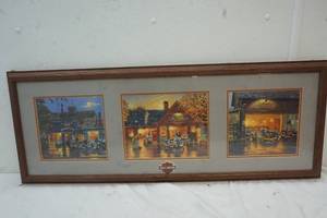 lot 68 image: Harley Davidson matted prints