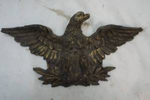 lot 92 image: Metal eagle plaque