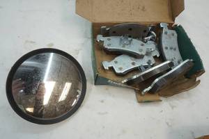 lot 136 image: Disc brake pads, vintage car mirror