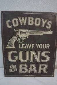 lot 149 image: Cowboy sign
