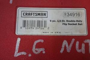lot 224 image: Craftsman sockets