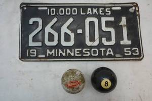 lot 254 image: Vintage license plate