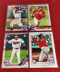 (4) Royce Lewis Prospect Cards - Includes Bowman 1st