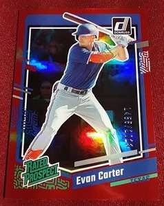 2023 Donruss Evan Carter #d Prospect Card