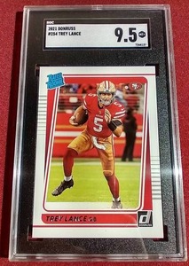 2021 Donruss Trey Lance Rated Rookie Card - SGC 9.5