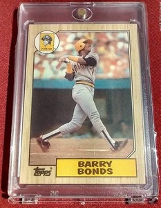 1987 Topps Barry Bonds Rookie Card