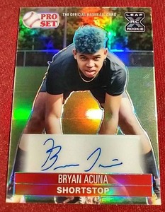 2021 Pro Set Metal - Bryan Acuna Autograph Prospect Card