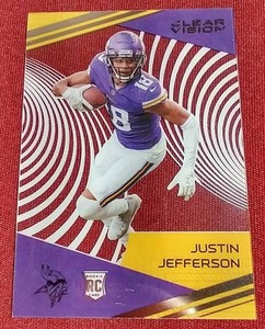 2020 Chronicles Clear Vision Justin Jefferson Acetate Rookie Card