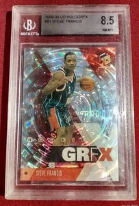 1999-00 UD Hologrfx Steve Francis Rookie Card - BCG 8.5