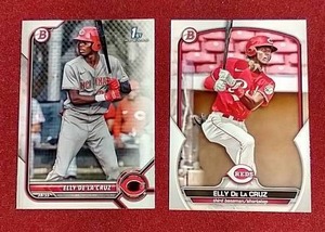 (2) Elly De La Cruz Bowman Prospect Cards - Includes 1st Bowman