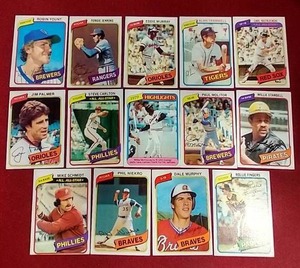 (14) 1980 Topps Baseball Cards - Almost All HOFers