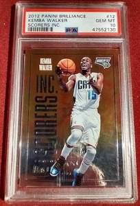 2012 Panini Brilliance Kemba Walker Rookie Card - PSA 10
