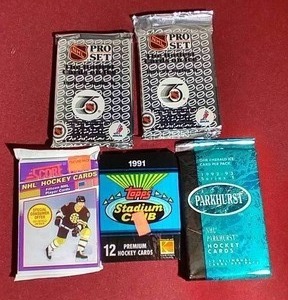 (5) Unopened Hockey Packs