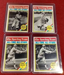 (4) 1976 All-Time All-Stars Cards