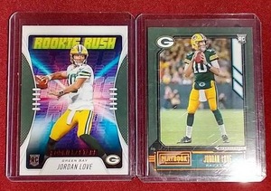 (2) 2020 Jordan Love Rookie Cards