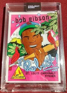Topps Project 2020 Bob Gibson Card - SealedEncapsulated