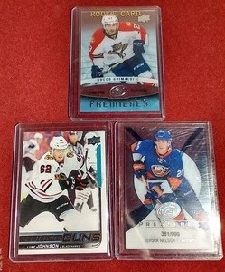 (3) UND Alum Hockey Rookie Cards - (2) Numbered