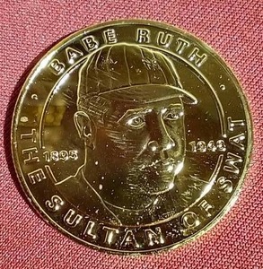 1995 Liberia Babe Ruth Coin