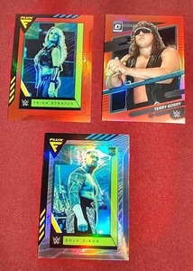 (3) WWE Insert Cards - (2) #d & Prizm Rookie