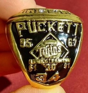 Replica 1991 Kirby Puckett World Championship Ring