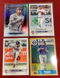 (4) Topps Royce Lewis Rookie Cards