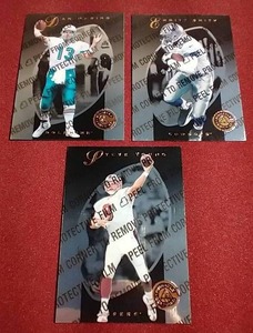 (3) 1997 Pinnacle Certified Promo Superstar Cards