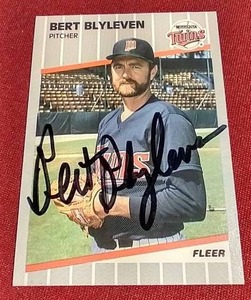 Autographed Bert Blyleven Card