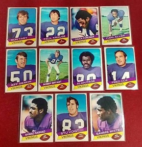 1977 Topps Holsum Complete Minnesota Vikings Set - Rare
