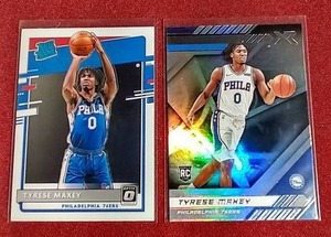 (2) 2020-21 Tyrese Maxey Rookie Cards