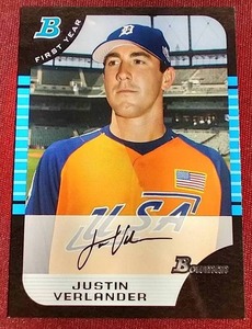 2005 Bowman Justin Verlander Card - 1st Bowman