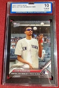 2023 Topps Now Victor Wembanyama Rookie Card - ISA 10