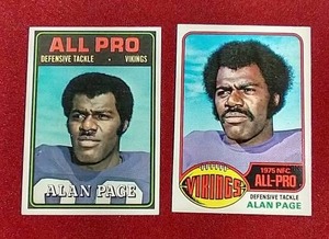 (2) Alan Page Cards