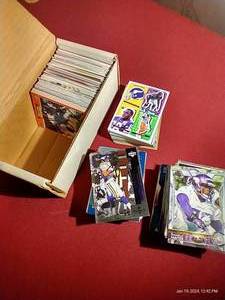 Box of Minnesota Vikings Cards