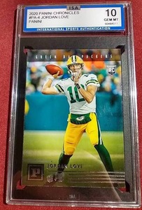 2020 Chronicles Jordan Love Rookie Card - ISA 10
