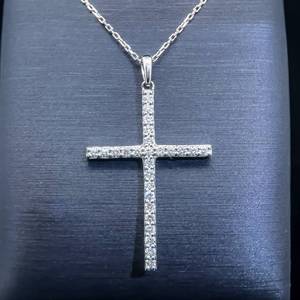 lot 33 image: 0.50 Carat Diamond Classic Cross Necklace $1,099 Retail
