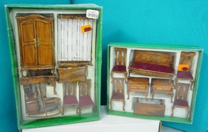lot 36 image: Vintage Doll House DeCor Furniture in Original Box...