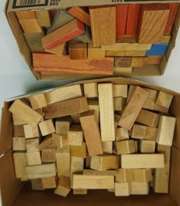 lot 40 image: Vintage Wood Building Blocks...