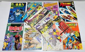 lot 36 image: Misc. Loose Comics Including  Alien League & More