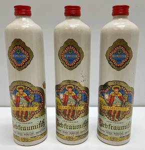 lot 80 image: Vintage Beameister Liebfraunmilch Pottery Booze Bottles (Very Cool)