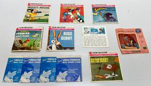 lot 104 image: Misc. Vintage View-Master Reels, Brochures, Two With No Discs Including Mighty Mouse & More