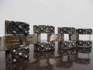 lot 15 image: Fantastic Large 1930s era Southwestern Sterling Silver Bracelet