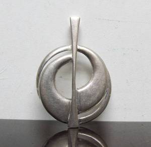 lot 13 image: Signed Mid Century Sterling Silver Pendant