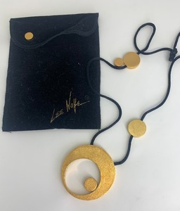 lot 59 image: Retro Vintaeg 80s Signed LEE WOLFE Modernist Geometric Necklace #1