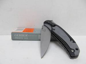 lot 46 image: New Unused GERBER Presto 3.5 Folding Knife