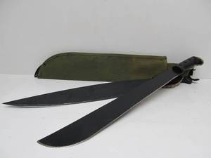 lot 53 image: 2 LARGE Like-New Machete Knives